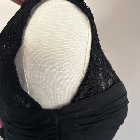 Y2K DONNA RICCO Babydoll Lace Silk Chiffon Dress Whimsigoth Fairy Grunge Size 10 - Picture 9 of 15